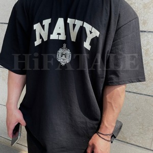 (unisex)navy T